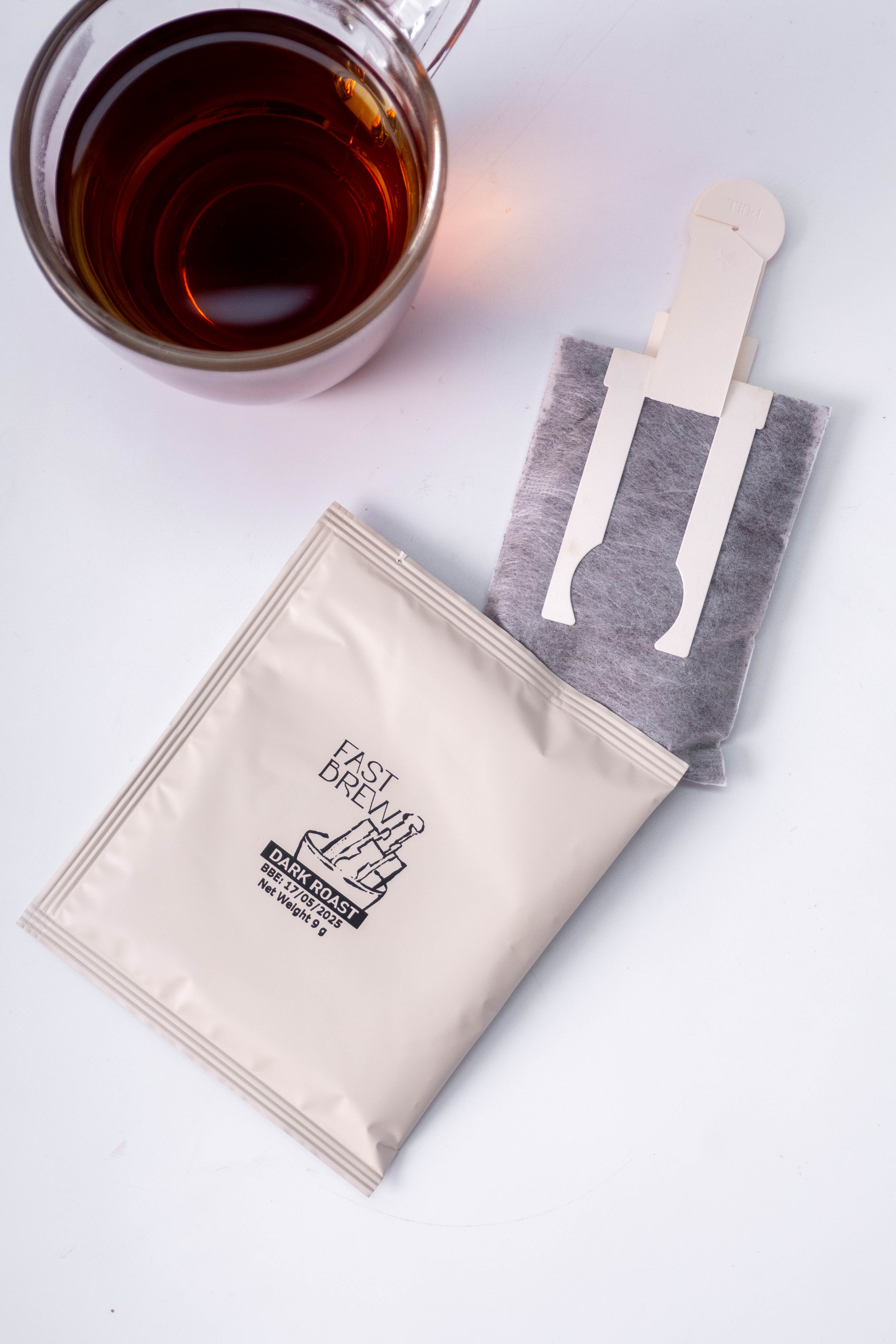 กาแฟฟาสท์บรูว์ Fastbrew Dark Roast สูตรคั่วเข้ม 9g x 5 ซอง